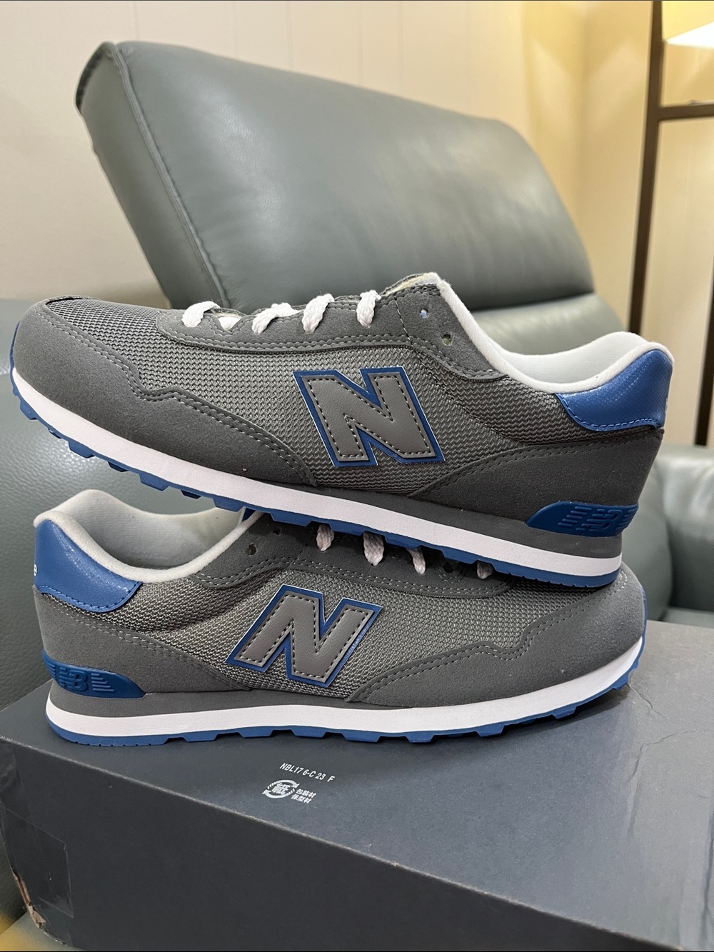 New Balance 515 Classic Grey & Blue Runner